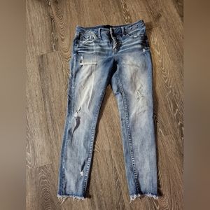 Buckle black women's jeans